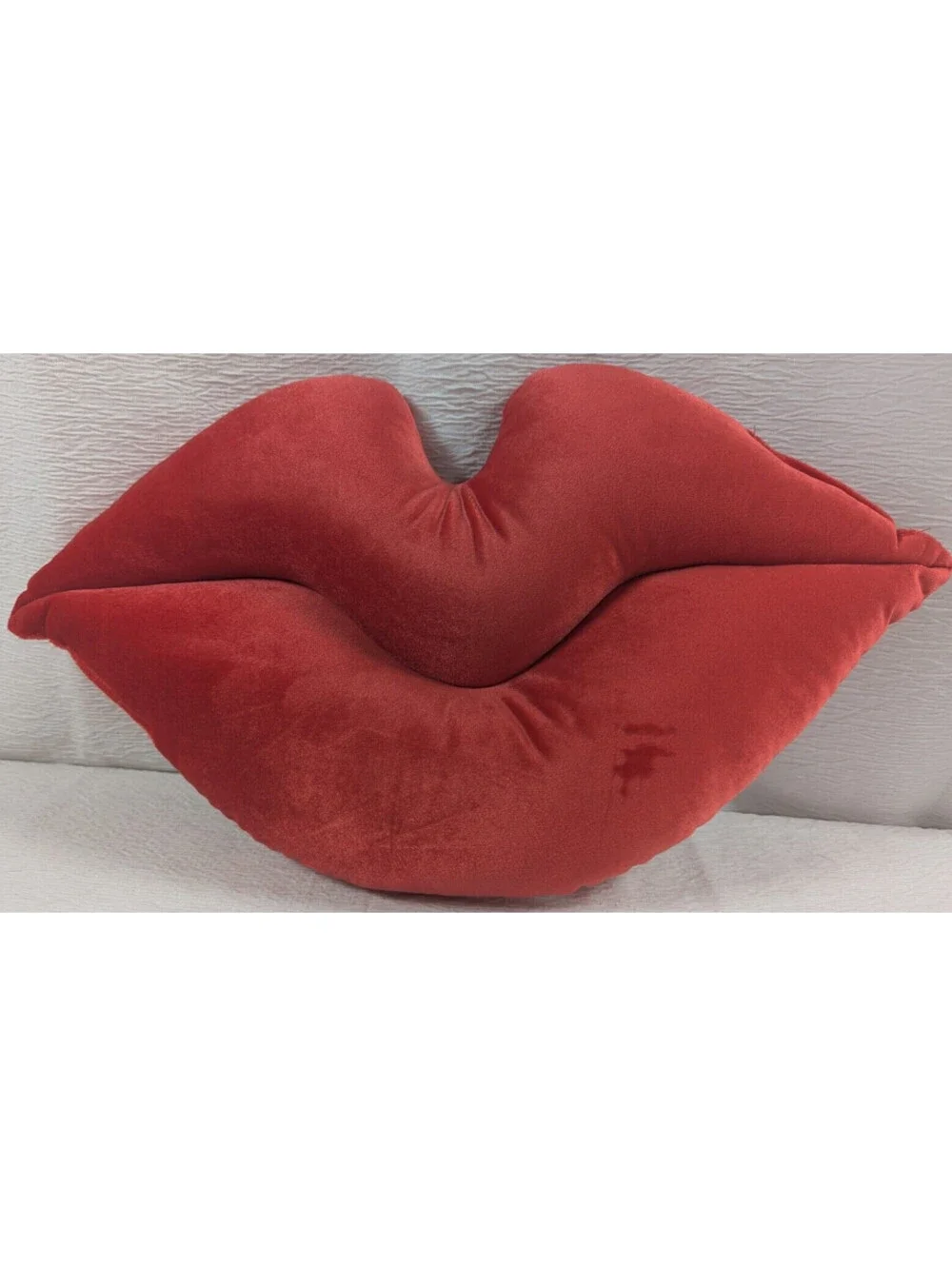 Room Essentials - Red Velour - LIPS - Toss Pillow - 10 Inch x 17 Inch